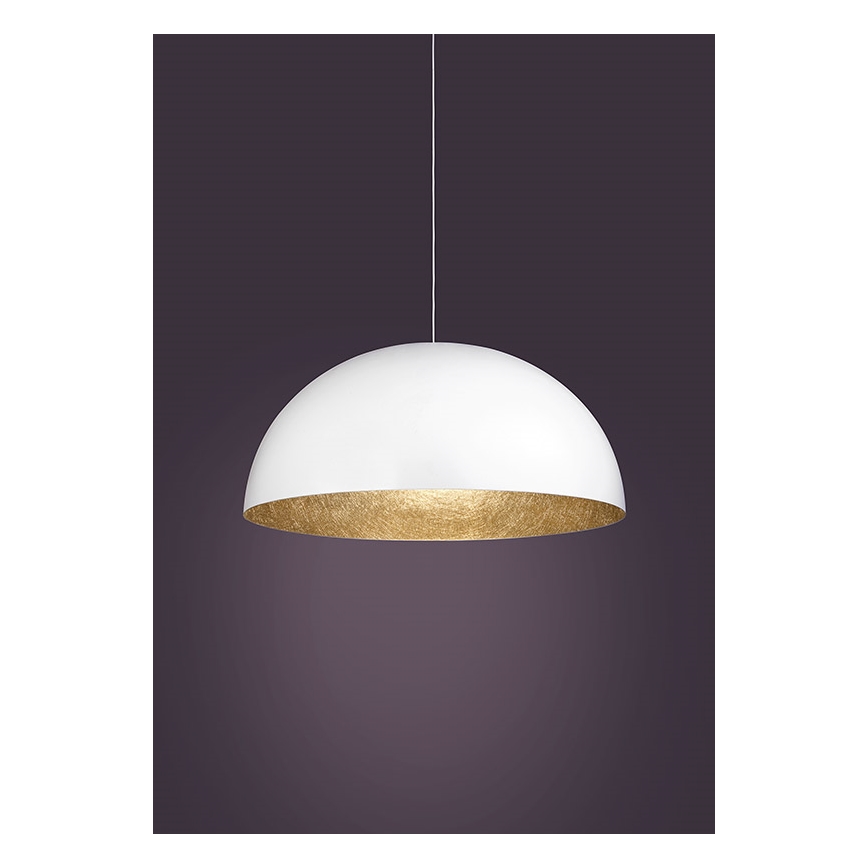 Підвісна люстра SFERA 1xE27/60W/230V діаметр 35 см білий/золотистий