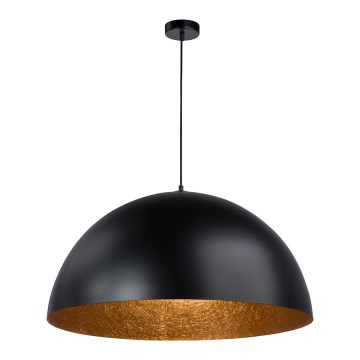 Підвісна люстра SFERA 1xE27/60W/230V діаметр 35 см чорний/мідний