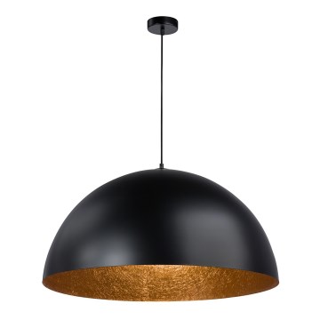 Підвісна люстра SFERA 1xE27/60W/230V діаметр 50 см чорний/мідний