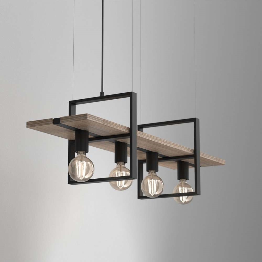 Підвісна люстра SHELF 4xE27/60W/230V