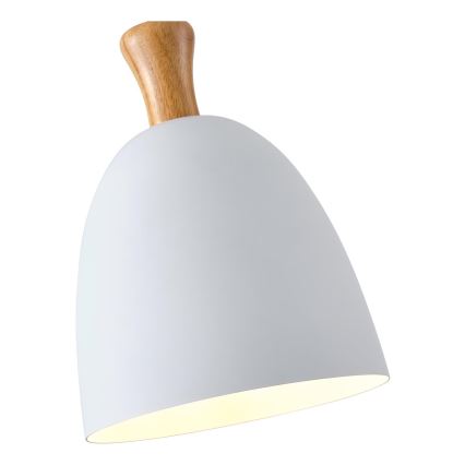 Підвісна люстра SIMPLO 1xE27/15W/230V білий діаметр 23 см