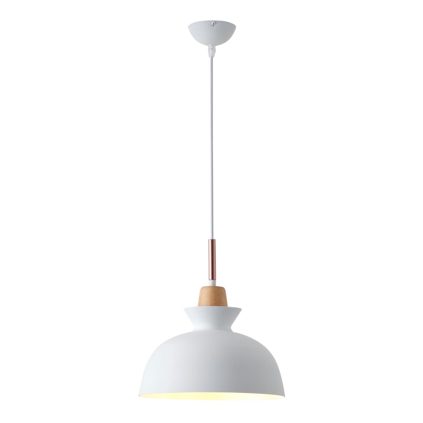 Підвісна люстра SIMPLO 1xE27/15W/230V білий діаметр 28 см