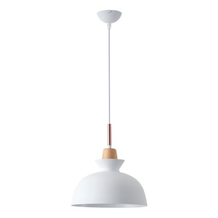 Підвісна люстра SIMPLO 1xE27/15W/230V білий діаметр 28 см