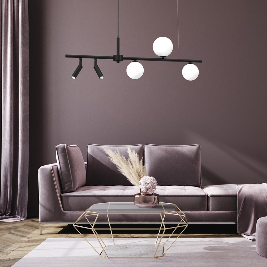 Підвісна люстра SIRIO 5xG9/25W/230V чорний