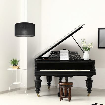 Підвісна люстра SIRJA 1xE27/60W/230V чорний