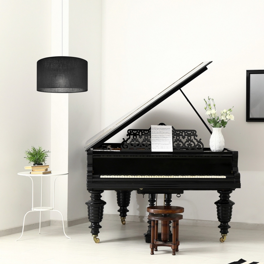 Підвісна люстра SIRJA 1xE27/60W/230V чорний