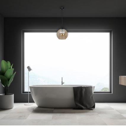 Підвісна люстра SOFIA 1xE27/60W/230V коричневий