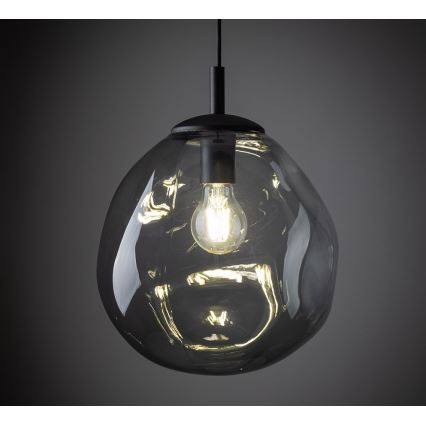 Підвісна люстра SOL 1xE27/60W/230V чорний