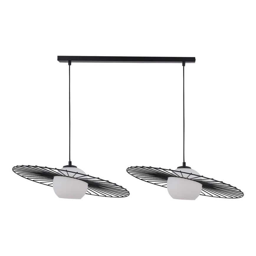 Підвісна люстра SOL 2xE27/60W/230V чорний