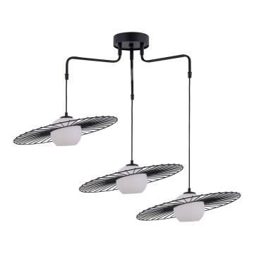 Підвісна люстра SOL 3xE27/60W/230V чорний