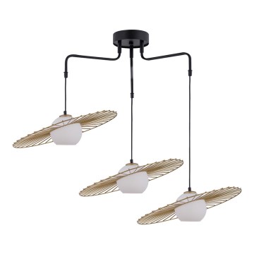 Підвісна люстра SOL 3xE27/60W/230V золотий