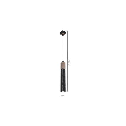 Підвісна люстра SOLO 1xGU10/MR11/40W/230V чорний