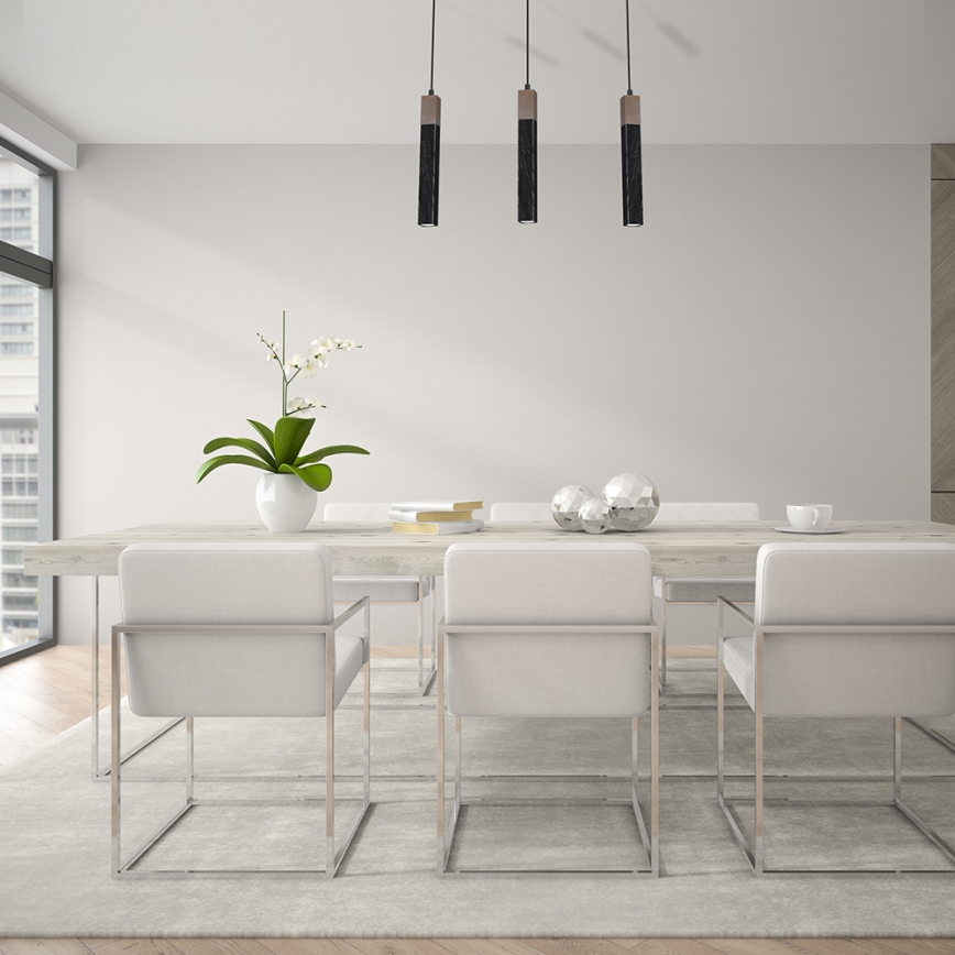 Підвісна люстра SOLO 3xGU10/MR11/40W/230V чорний