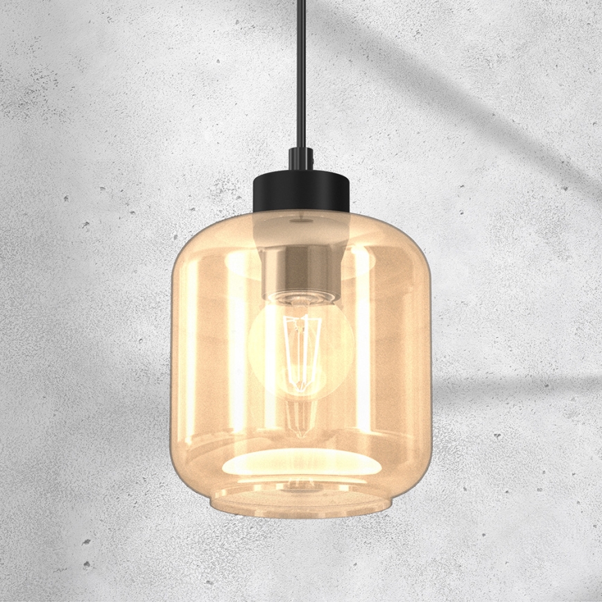Підвісна люстра SOMBRA 1xE27/60W/230V бежевий