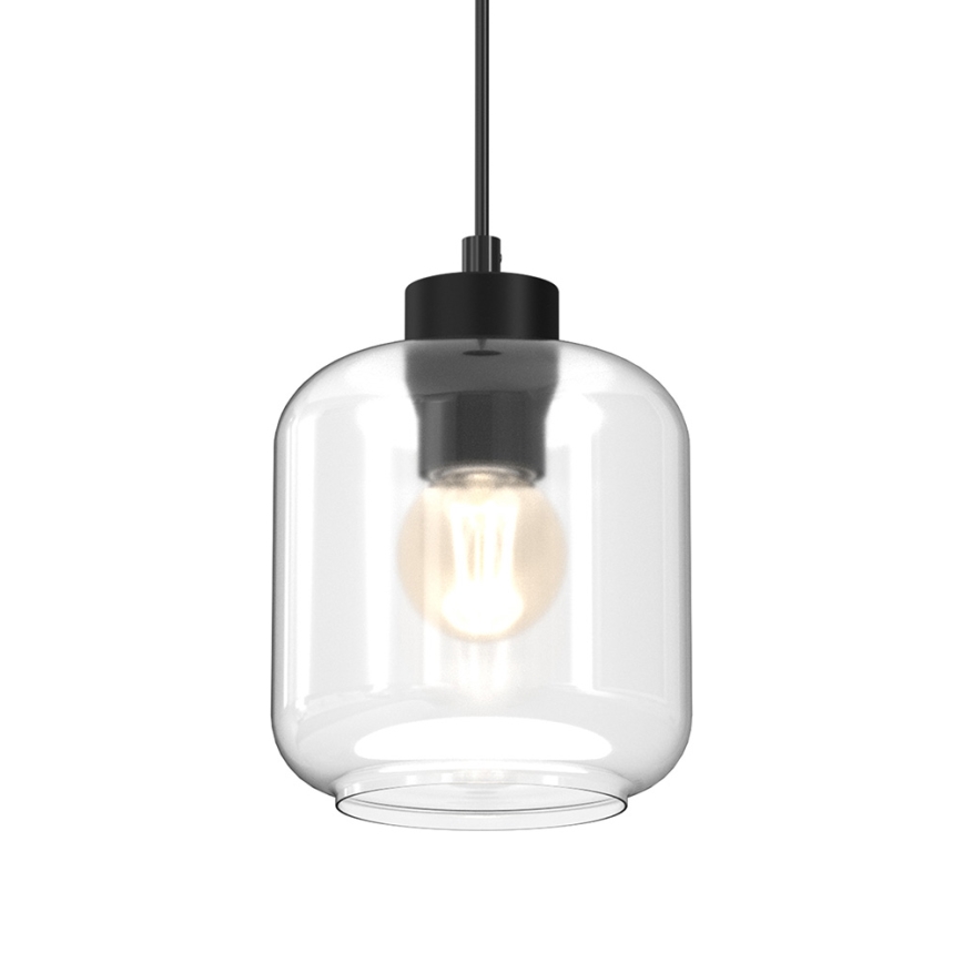 Підвісна люстра SOMBRA 1xE27/60W/230V прозорий