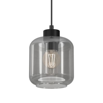 Підвісна люстра SOMBRA 1xE27/60W/230V сірий