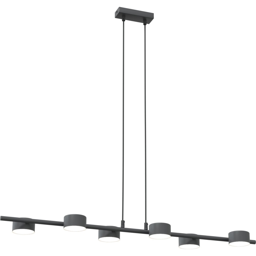 Підвісна люстра SORA 6xGX53/12W/230V чорний