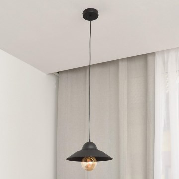 Підвісна люстра SORAPIS 1xE27/15W/230V чорний