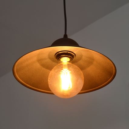 Підвісна люстра SORAPIS 1xE27/15W/230V чорний