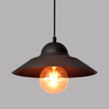 Підвісна люстра SORAPIS 1xE27/15W/230V чорний