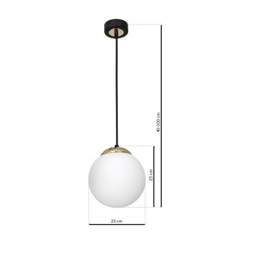 Підвісна люстра SPARTA 1xE27/60W/230V