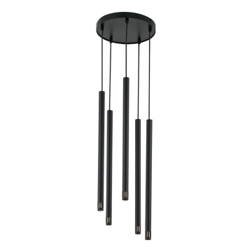 Підвісна люстра STALACTITE LASER 5xG9/3W/230V чорний