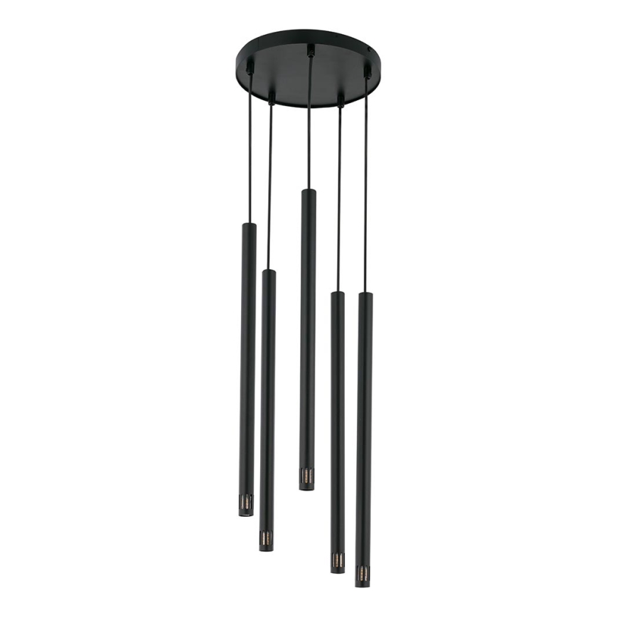 Підвісна люстра STALACTITE LASER 5xG9/3W/230V чорний