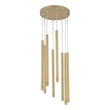 Підвісна люстра STALACTITE LASER 8xG9/3W/230V золотий