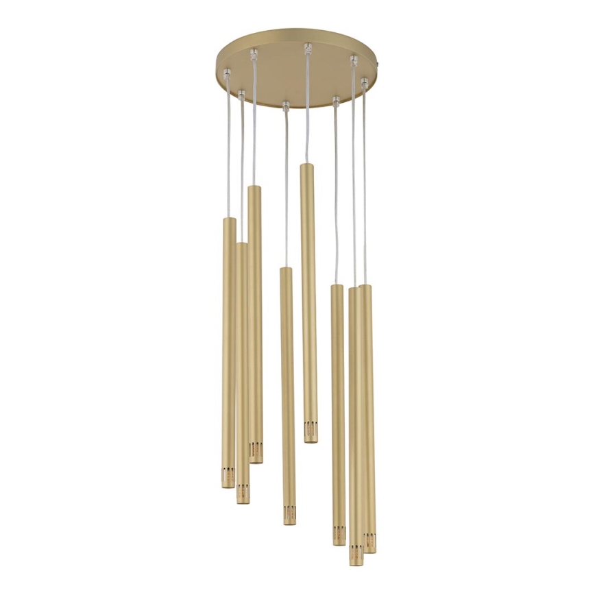 Підвісна люстра STALACTITE LASER 8xG9/3W/230V золотий