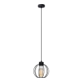 Підвісна люстра STARLIGHT 1xE27/15W/230V чорний/срібний