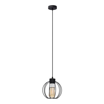 Підвісна люстра STARLIGHT 1xE27/15W/230V чорний/срібний