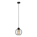 Підвісна люстра STARLIGHT 1xE27/15W/230V чорний/золотий