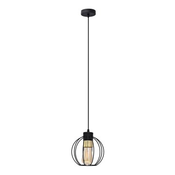 Підвісна люстра STARLIGHT 1xE27/15W/230V чорний/золотий