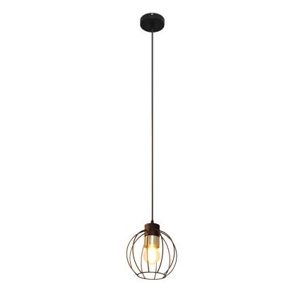 Підвісна люстра STARLIGHT 1xE27/15W/230V чорний/золотий