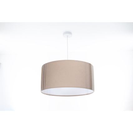 Підвісна люстра STRIPES 1xE27/60W/230V, діаметр 40 см, бежевого кольору