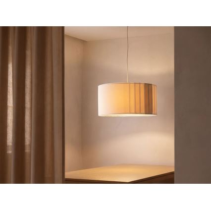 Підвісна люстра STRIPES 1xE27/60W/230V, діаметр 40 см, кремова