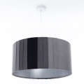 Підвісна люстра STRIPES на тросі 1xE27/60W/230V, діаметр 60 см, сіра