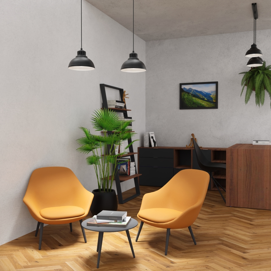 Підвісна люстра SVEN 2xE27/15W/230V чорний