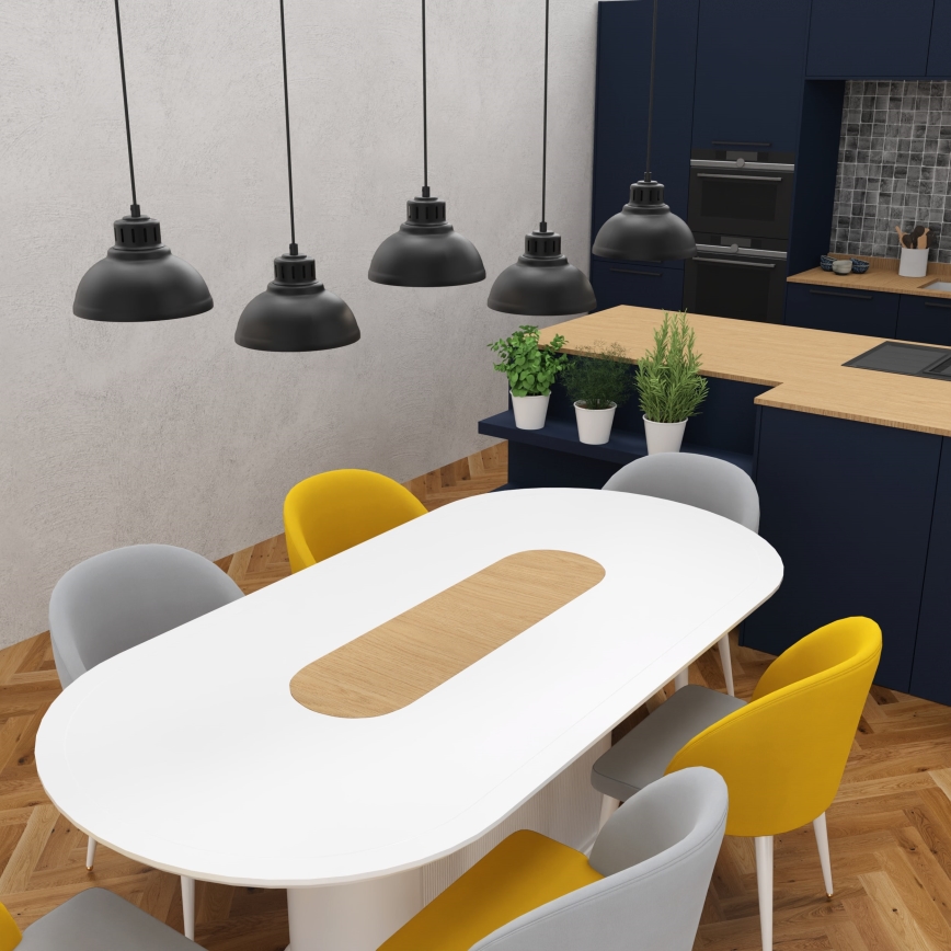 Підвісна люстра SVEN 5xE27/15W/230V чорний