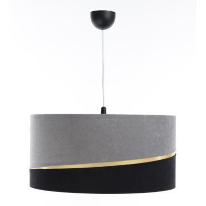 Підвісна люстра SWING 1xE27/60W/230V чорний/сірий/золотий
