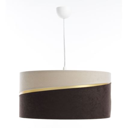 Підвісна люстра SWING 1xE27/60W/230V коричневий/бежевий/золотий
