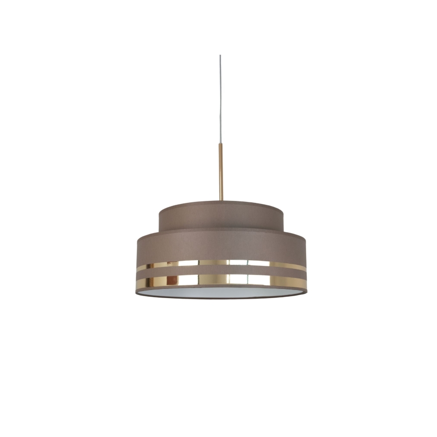 Підвісна люстра TAMI 1xE27/60W/230V коричневий/золотий