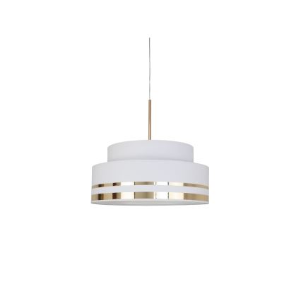 Підвісна люстра TAMI 1xE27/60W/230V кремовий/золотий