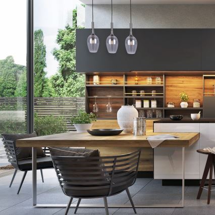 Підвісна люстра TANGO 3xE14/40W/230V чорний