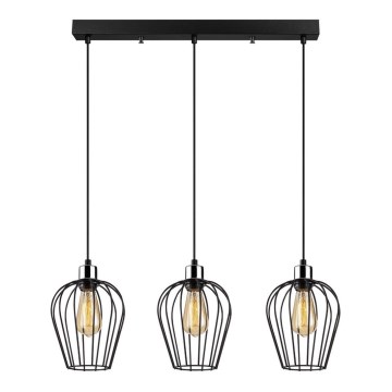 Підвісна люстра TEL 3xE27/100W/230V