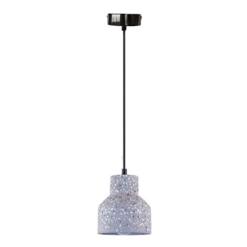 Підвісна люстра TERRAZZO 1xE27/60W/230V діаметр 12 см сірий