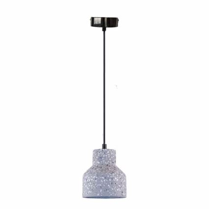 Підвісна люстра TERRAZZO 1xE27/60W/230V діаметр 12 см сірий