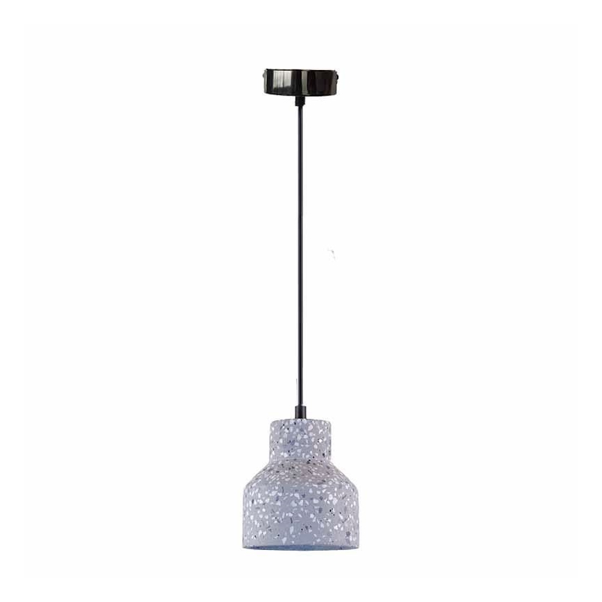 Підвісна люстра TERRAZZO 1xE27/60W/230V діаметр 12 см сірий