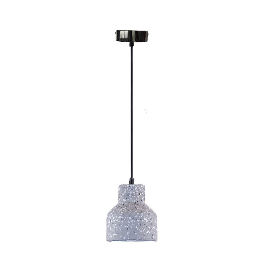 Підвісна люстра TERRAZZO 1xE27/60W/230V діаметр 12 см сірий