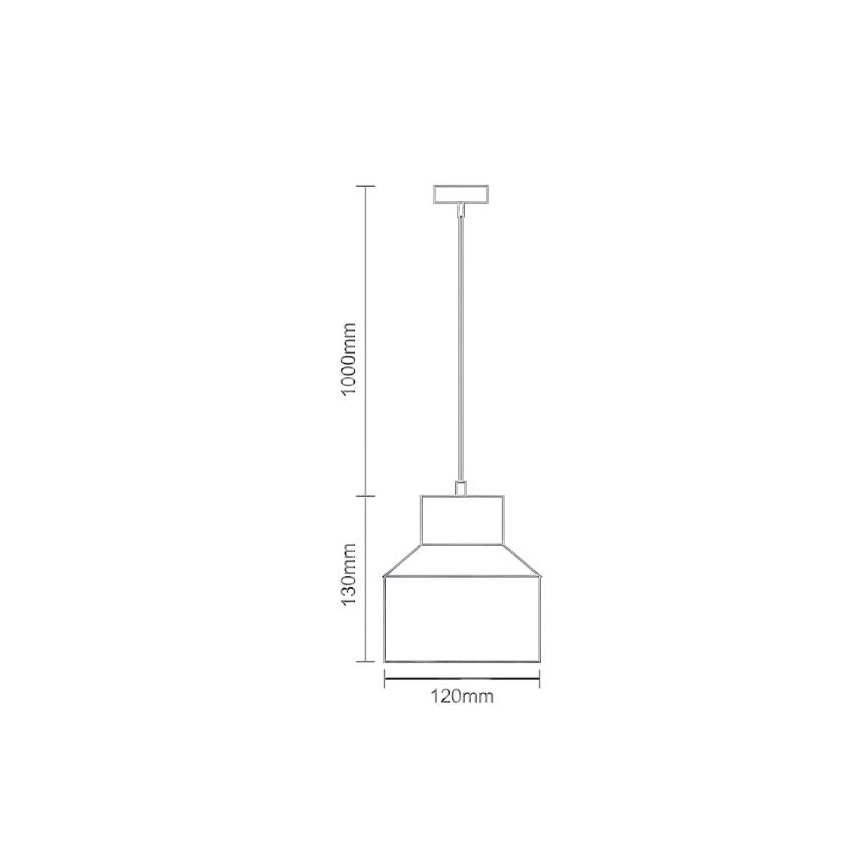 Підвісна люстра TERRAZZO 1xE27/60W/230V діаметр 12 см сірий
